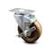 Service Caster 4 Inch High Temp Phenolic Wheel Swivel Top Plate Caster with Brake SCC SCC-20S414-PHRHT-TLB-TP2 - alternate 1